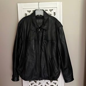 Vintage Mens Genuine Leather Jacket XL